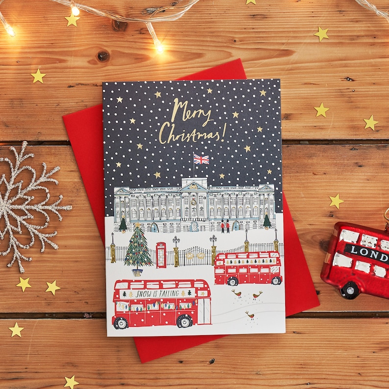 Buckingham Palace Christmas Card Pack Etsy