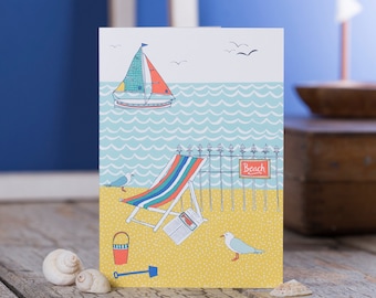 Deckchair Greeting Card