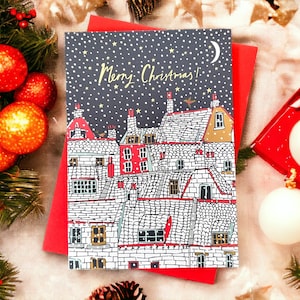 Snowy Rooftops Christmas Card Pack