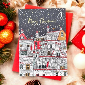 Snowy Rooftops Christmas Card Pack