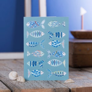 Fisch Illustration Grußkarte