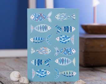 Fish Illustration Greeting Card