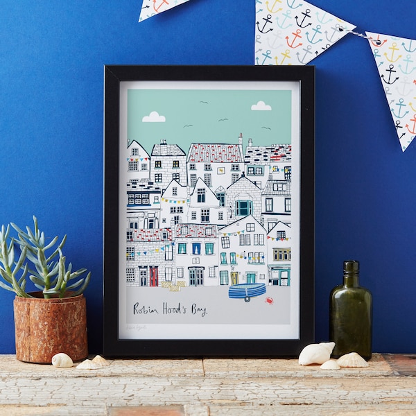 Robin Hood's Bay Cottages Art Print