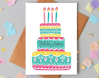 Birthday Cake Greeting Card