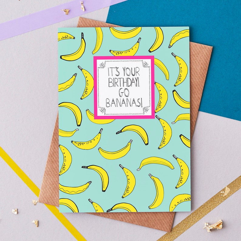 Happy Birthday Banana Greeting card image 1