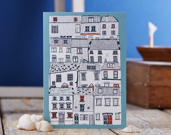 Houses Illustration Greeting Card