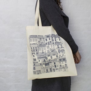 Coastal Cottages Tote Bag image 1