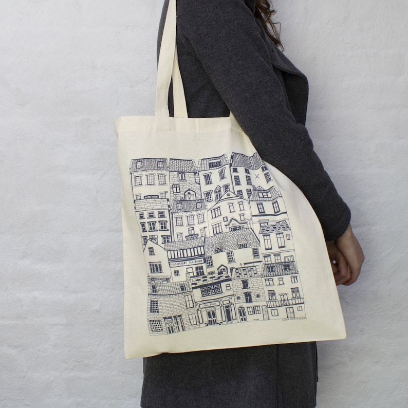 Coastal Cottages Tote Bag 