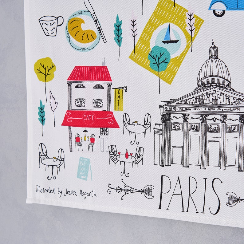 Paris Landmarks Tea Towel image 3