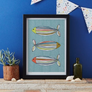 Colourful Fish Art Print image 1