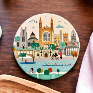 Cambridge Landmarks Ceramic Coaster image 1