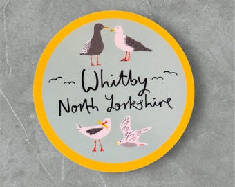 Whitby Seagull Vinyl Sticker