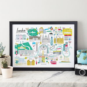 London Map Art Print image 1