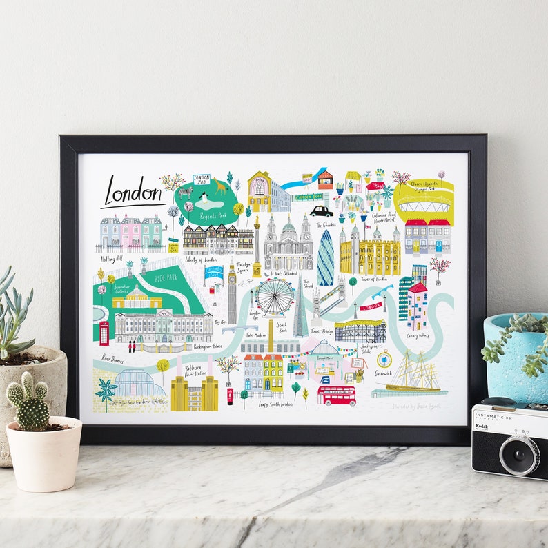 London Map Art Print image 1