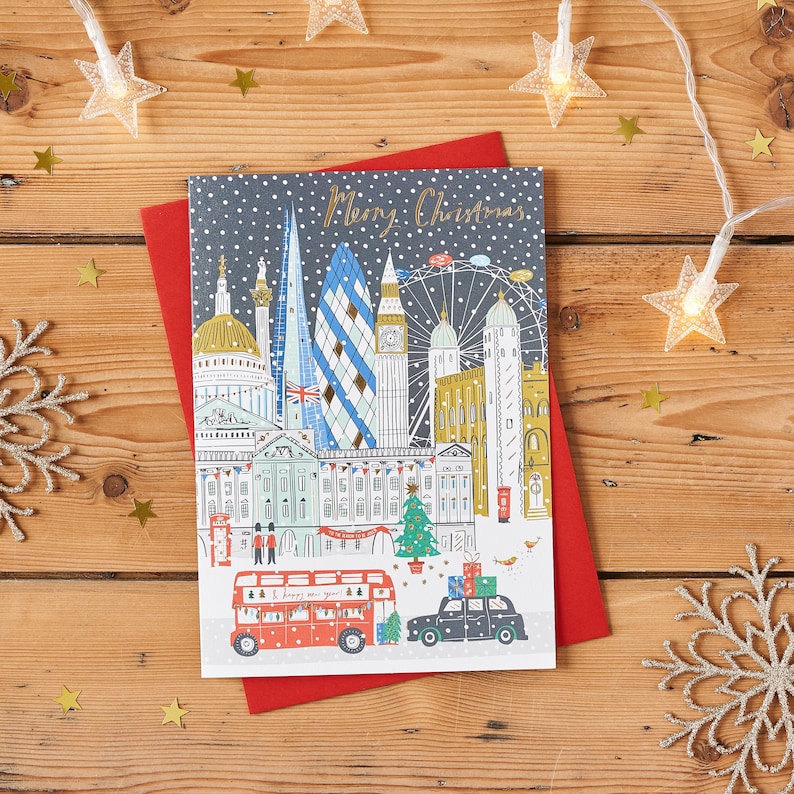 London Skyline Christmas Card image 1