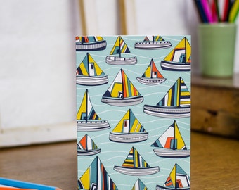 Sailing the Seas greetings card