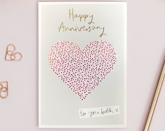 Anniversary Card with Love Heart