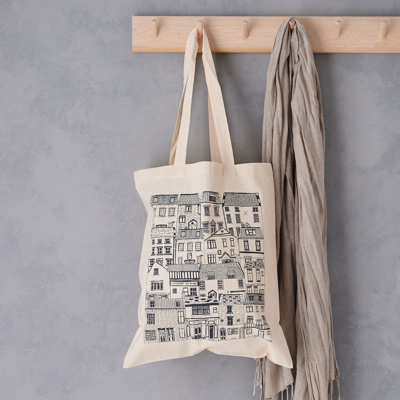 Coastal Cottages Tote Bag image 2