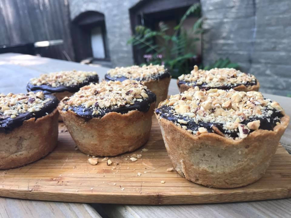 Vegan Dark Chocolate Hazelnut baby cheesecakes 5 pcs, Plant Based