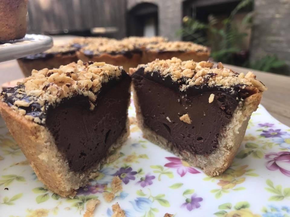 Vegan Dark Chocolate Hazelnut baby cheesecakes 5 pcs, Plant Based