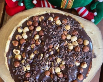 Vegan Gluten Free Dark  Chocolate Hazelnut  cheesecake  8"