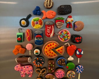 Handmade clay magnets