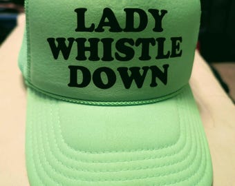 Lady Whistle Down Foam Front Trucker Hat (Bridgerton)