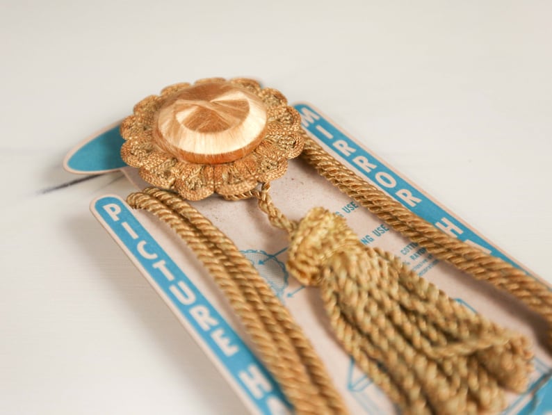 Vintage Victorian Picture Hanging Cord /Tassel w/ 3 ply wired Etsy