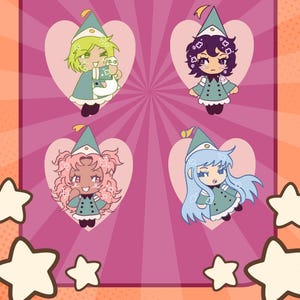 Witch Hat Atelier Keychains! Coco, Agott, Tetia, and Richeh!
