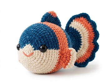 Chubby Goldfish Amigurumi Crochet Pattern | Beginner Plush Toy (PDF Download)