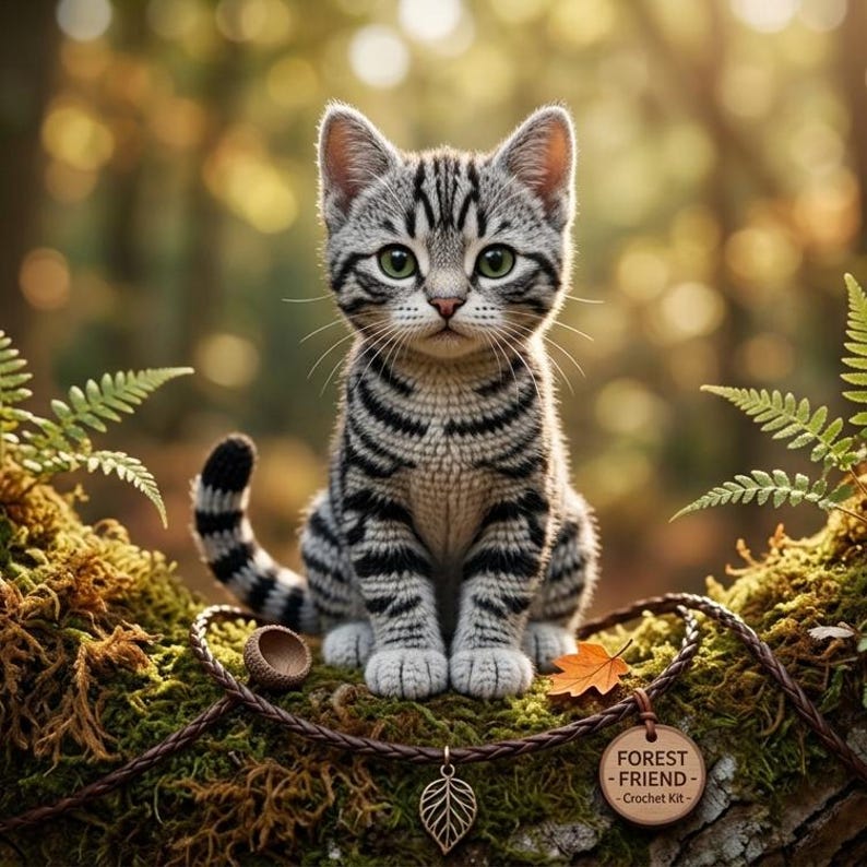 Tabby Pattern Circular Realistic Tabby Kitten Crochet Pattern | Amigurumi Cat Tutorial (PDF ...