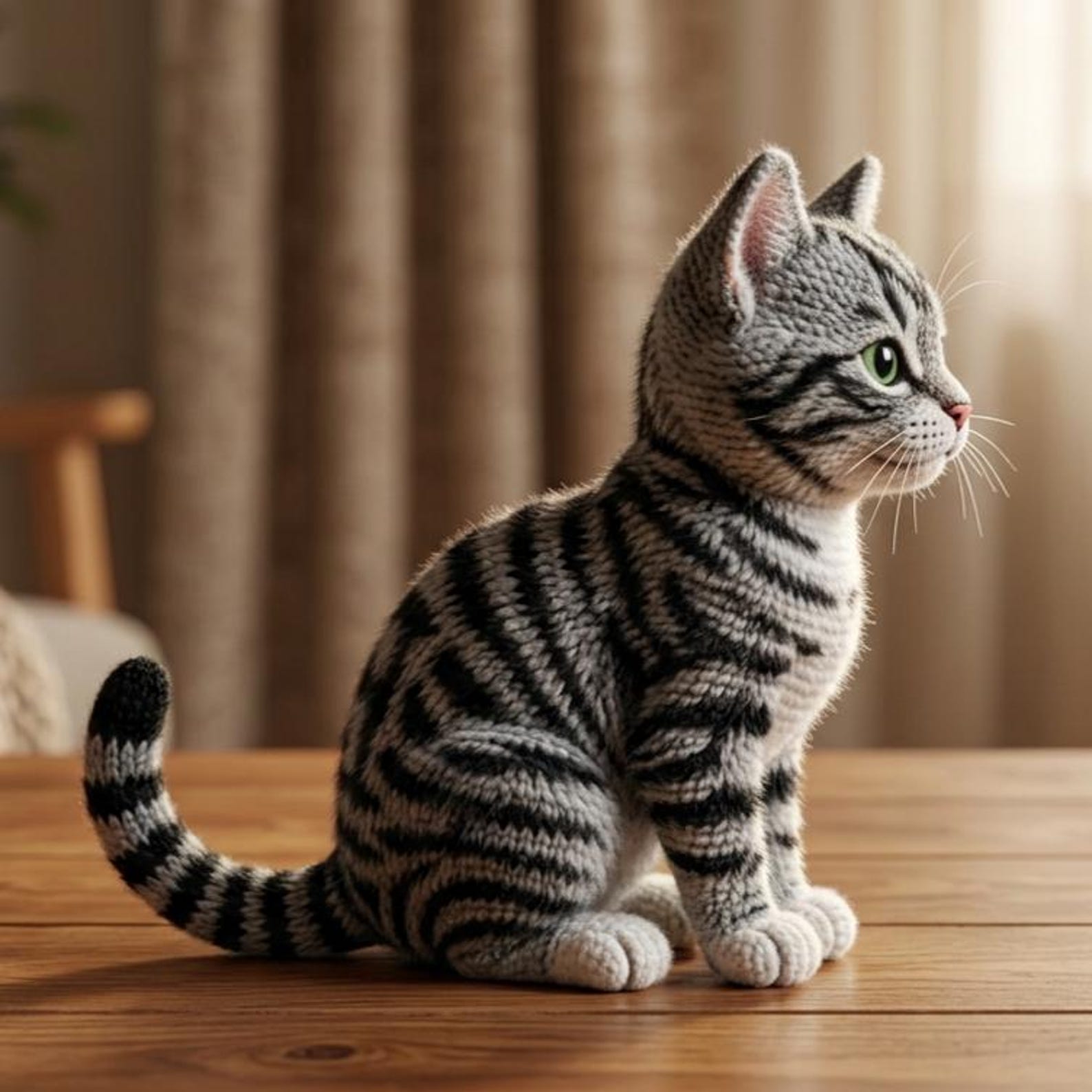 Tabby Pattern Circular Realistic Tabby Kitten Crochet Pattern | Amigurumi Cat Tutorial (PDF ...