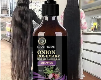 Rosemary Onion Shampoo voor volumegevende haarverzorging, verdikkende, diepe reiniging