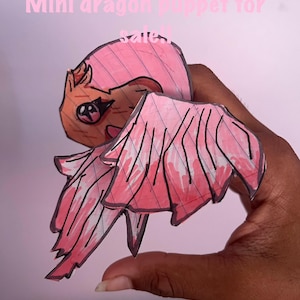 un nuovo mini pupazzo drago rosa