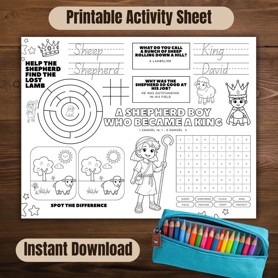 Printable Activity Sheet for Kids - Etsy