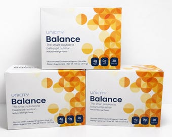 Unicity Balance 3er-Pack (90 Beutel) | Natürliches Orangen-Aroma | Fühlen Sie sich großartig, Stoffwechsel-Booster für cholesterin & fettabbau