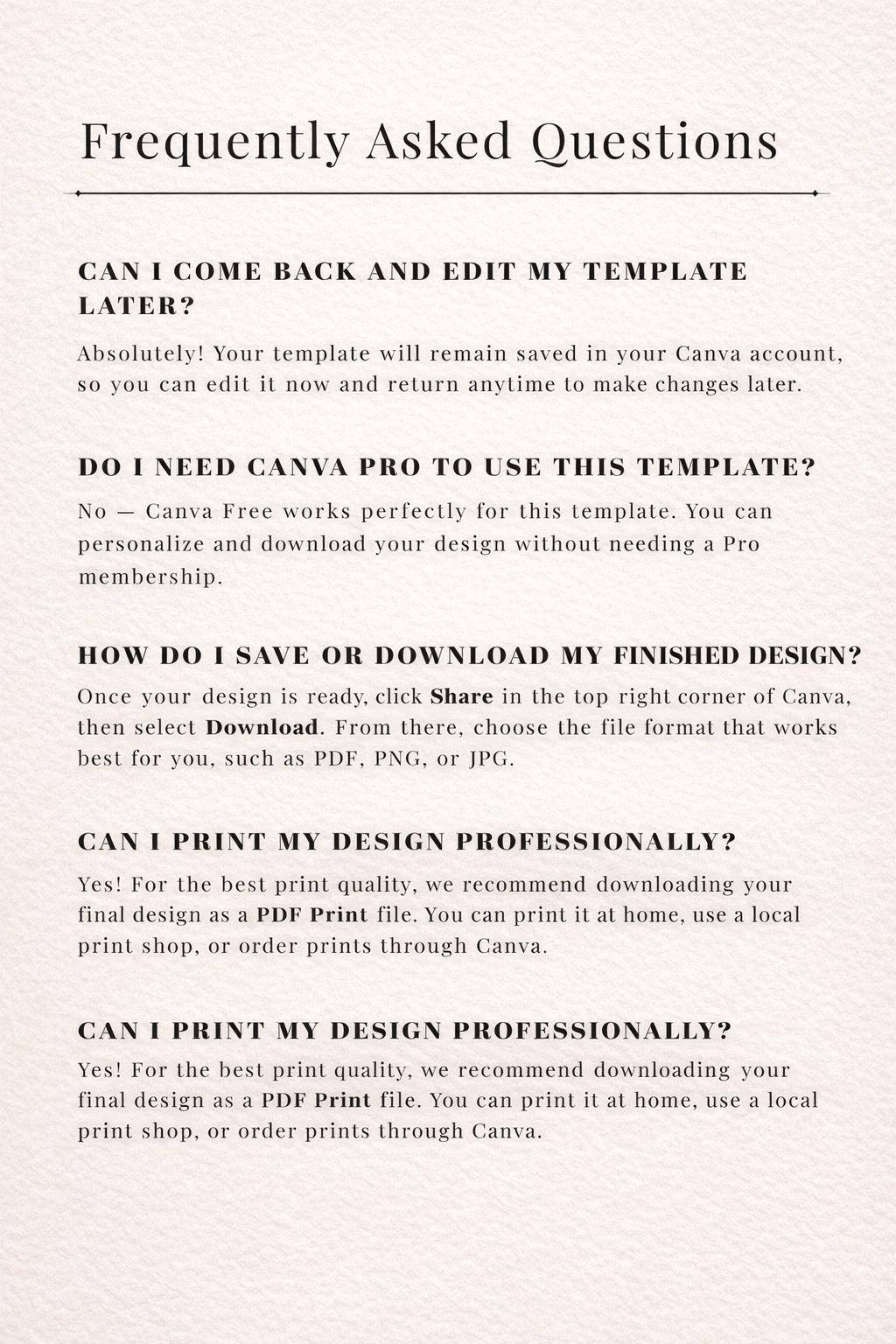 Editable Playing Card Poster Template, Personalized Couple Photo Wall ...