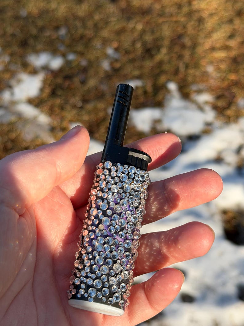 Bedazzled brand new bic lighter image 7
