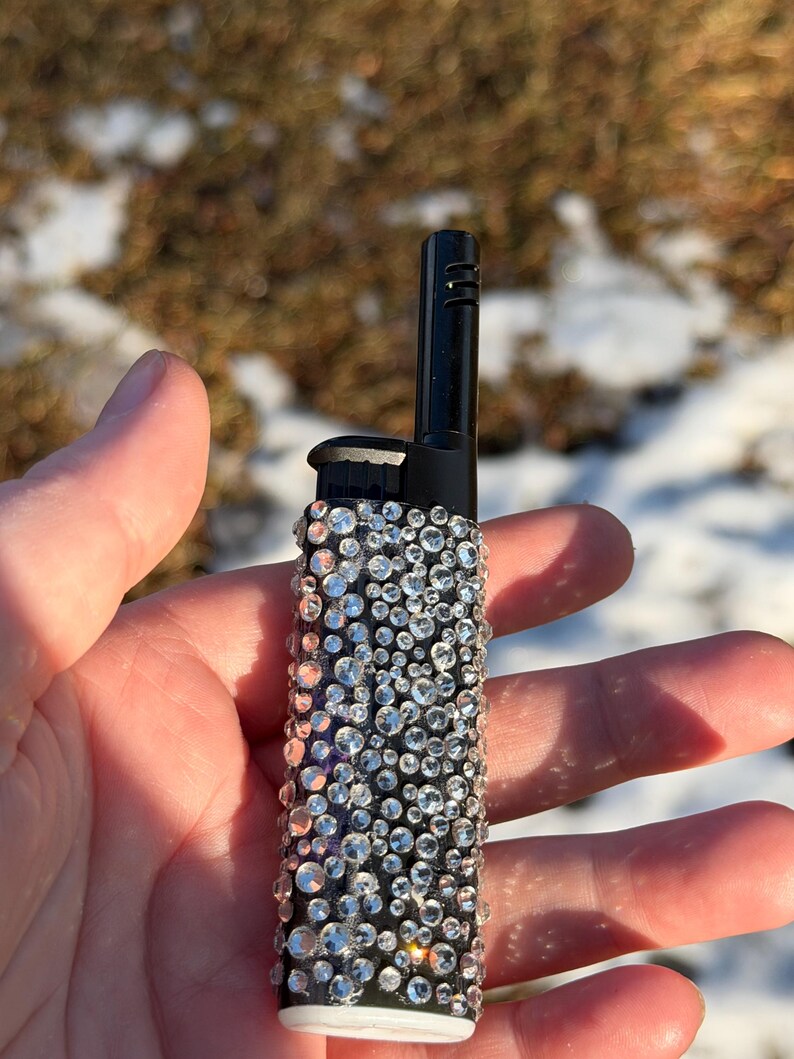 Bedazzled brand new bic lighter image 3
