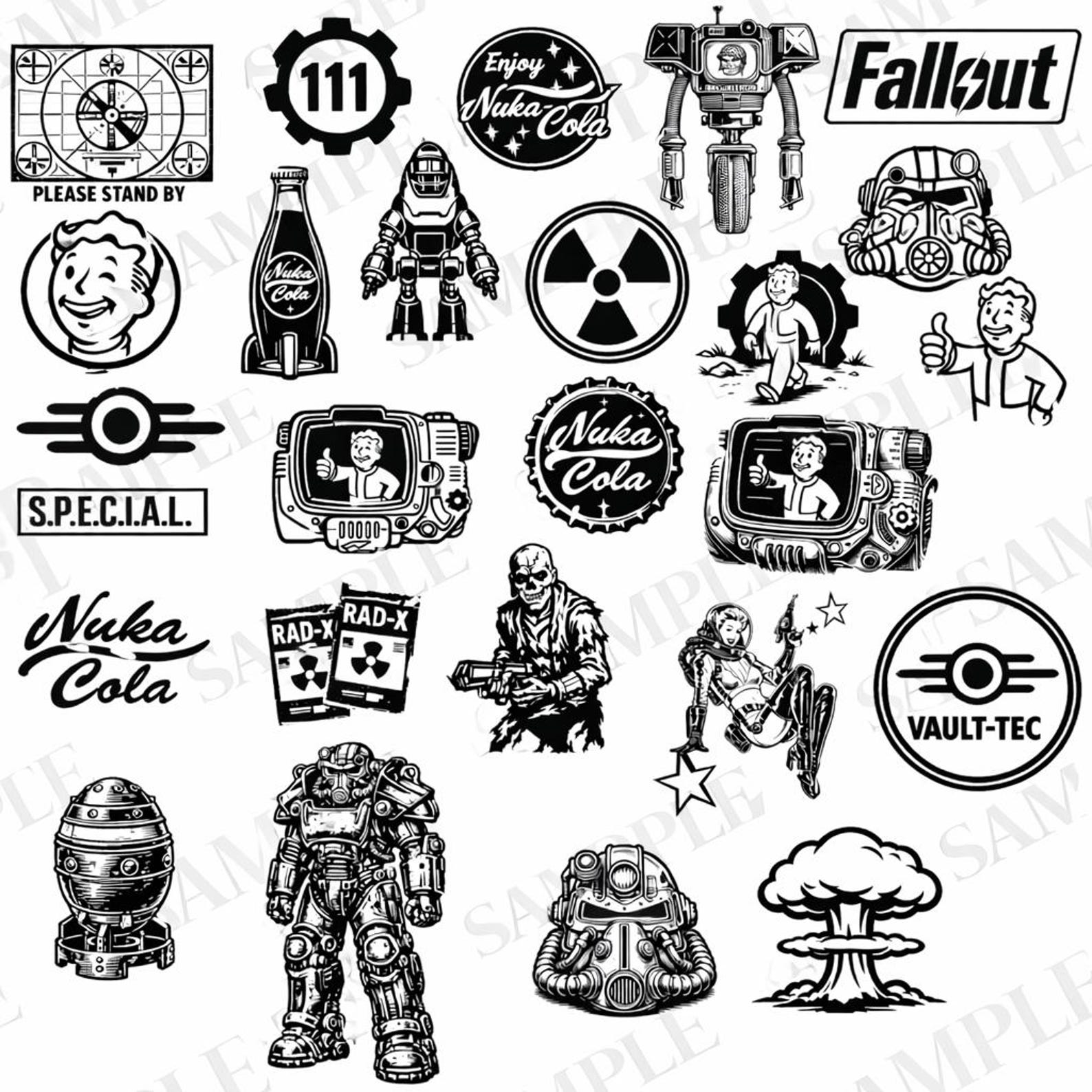 Inspired Fallout Bundle, 26 PNG SVG Laser Art (digital Download) - Etsy