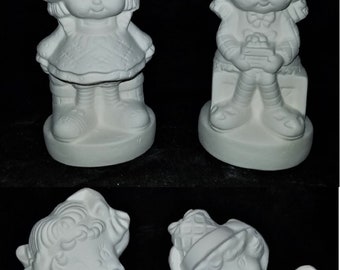 Unpainted Ceramic VINTAGE Strawberry Shortcake CHARACTERS! CHOICE of 7 different characters or get the whole set! Ready to Paint