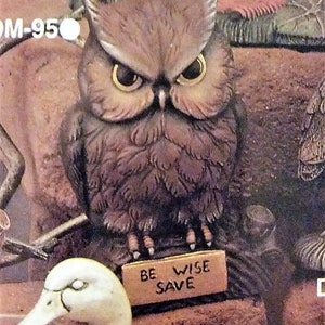 Unpainted Ceramic Bisque An Owl BANK - DIY VINTAGE Piggy Bank Ready to Paint Unfinished Ceramic Bisque Paint Your Own U Paint Ceramic Bisque