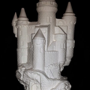 Unpainted Ceramic Medieval Castle - Smoker Incense Burner Paint Your Own Pottery U Paint Ceramic Bisque Ready to Paint