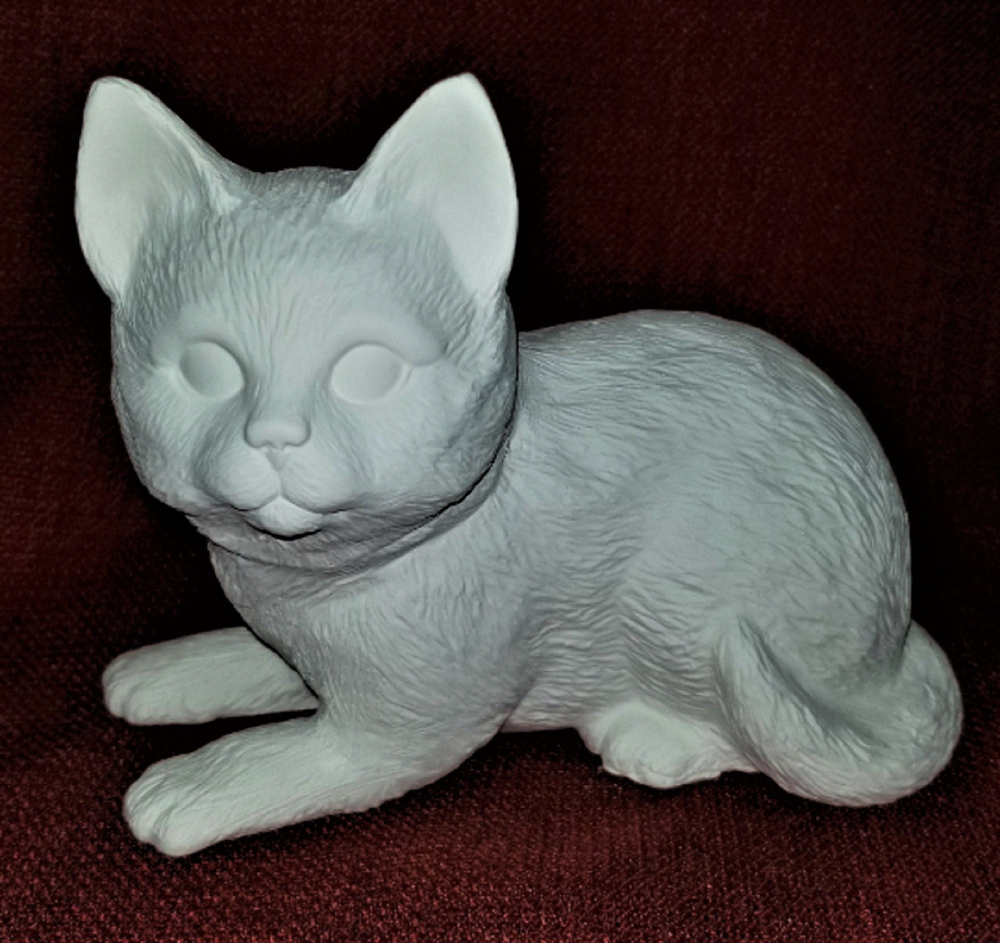 Sleeping Kitten 6 Ceramic Bisque ready to paint 