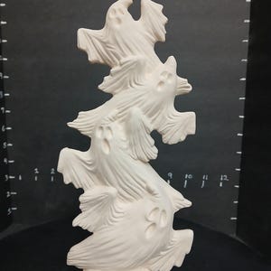 Unpainted Ceramic Ghost Stackers - DIY Craft Ready to Paint