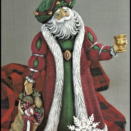 Gare Santa With Reindeer Large Ceramic Bisque Ready to Paint Etsy