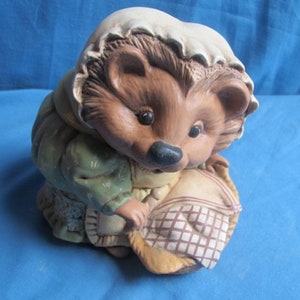 Baby Ceramic Hedgehog Bella, Unpainted Figurines & Statues