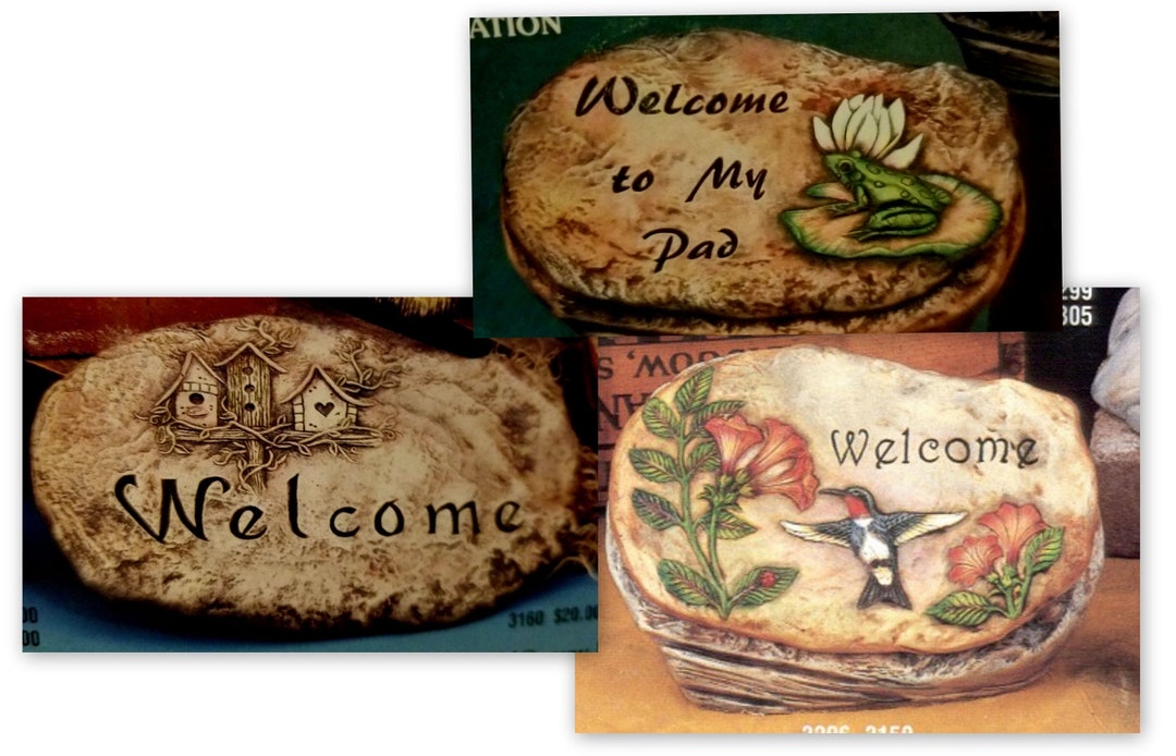 Unpainted Ceramic Bisque Garden Stepping Stones Slabs or Plaques ALL OR