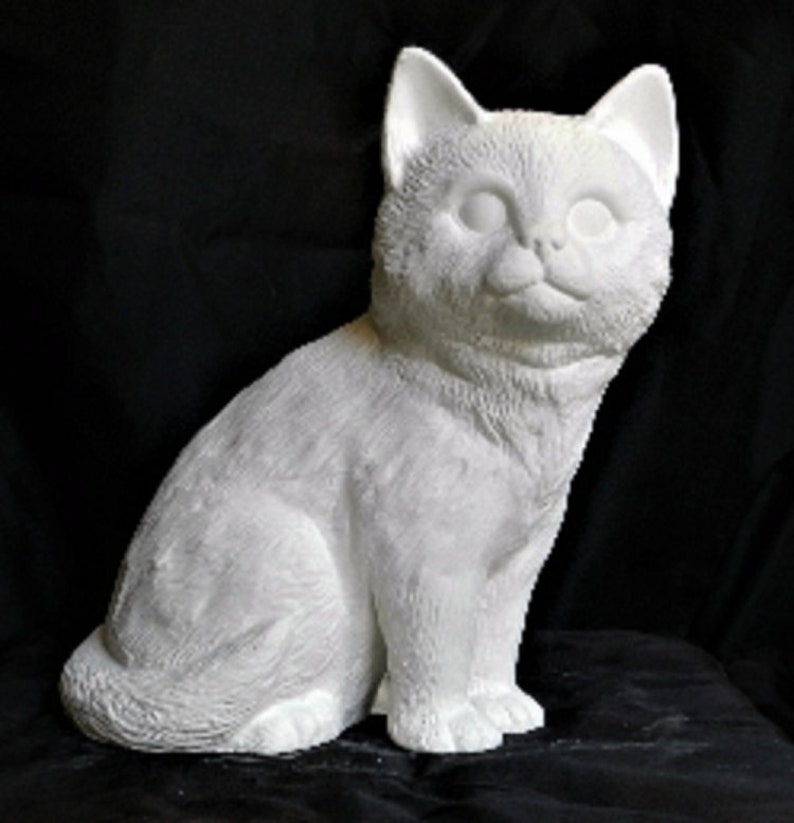 Ready to Paint Unpainted Ceramic Bisque Cats Kitty Your Etsy
