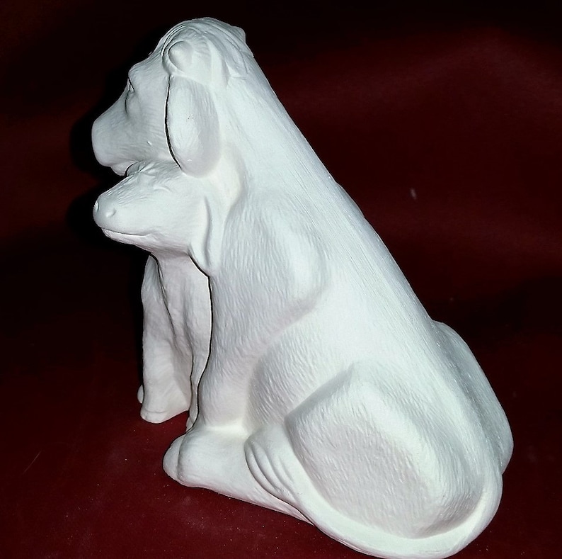 Ready to Paint Ceramic Bisque COWS Mom and Baby Cow Unpainted Etsy